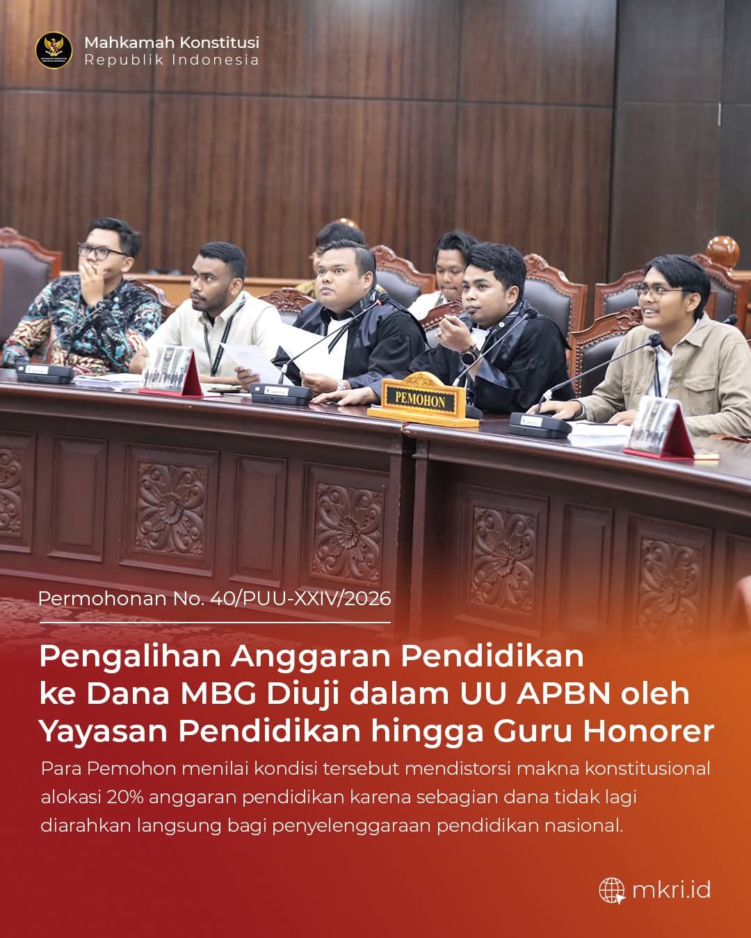 Berbagai polemik terkait program MBG, khususnya pemangkasan anggaran pendidikan dipersoalkan